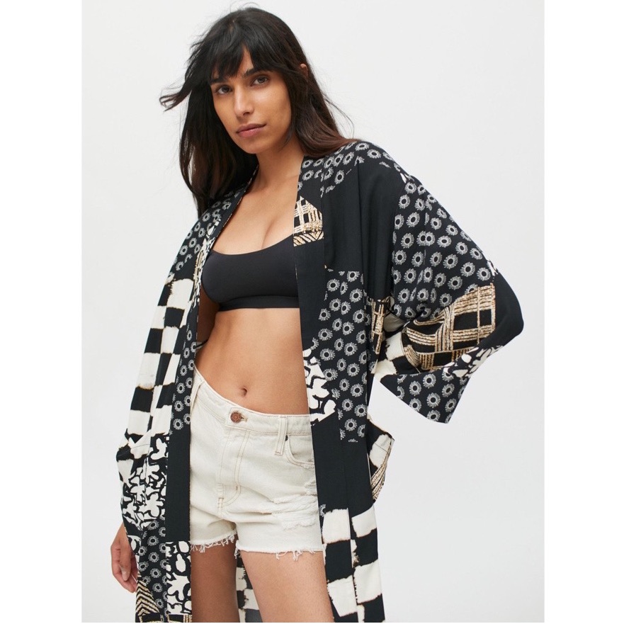 Uo Vera Patchwork Robe Duster